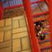 Five-year-old Meera Tewari climbs down stairs in Kerrytown on Sunday. Daniel Brenner I AnnArbor.com